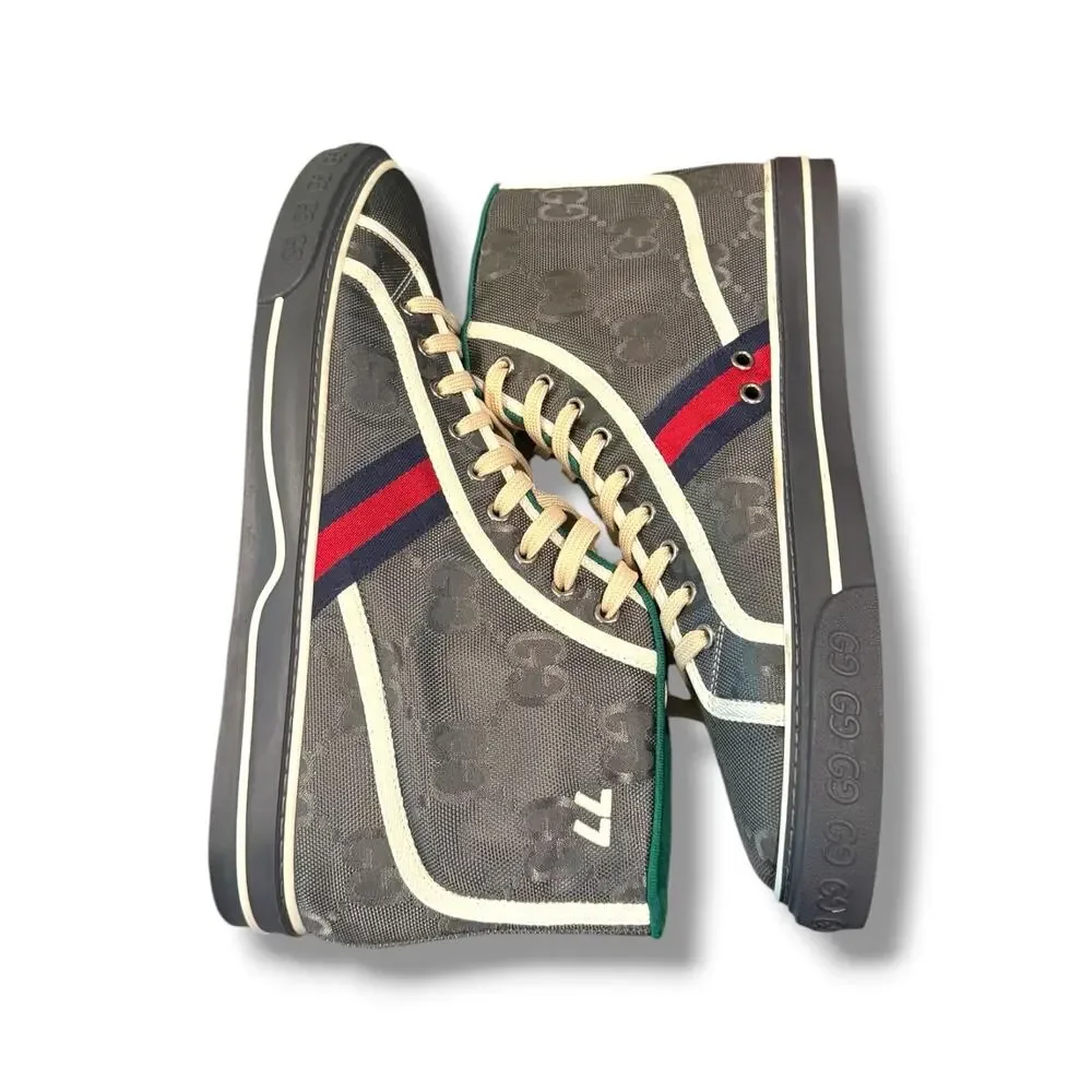 Gucci GG Monogram Off the Grid Tennis 1977 High-Top Sneaker | Size 11+G(12.5US)